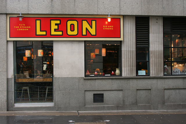 Leon restaurant exterior in London