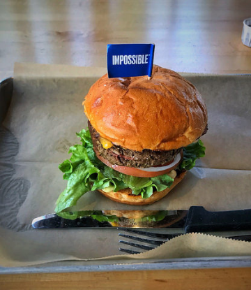 Supply Chain Scene, image of an impossible burger 