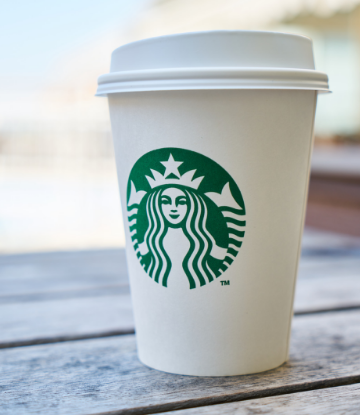 Supply Chain Scene, image of a Starbucks disposable cup