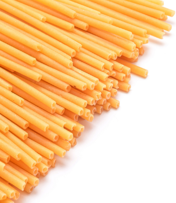 Supply Chain Scene, image of straw-like tubes of pasta 