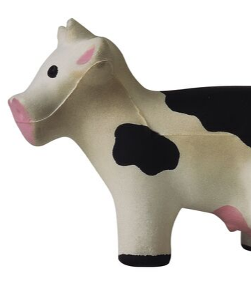 Supply Chain Scene, image of a toy dairy cow 