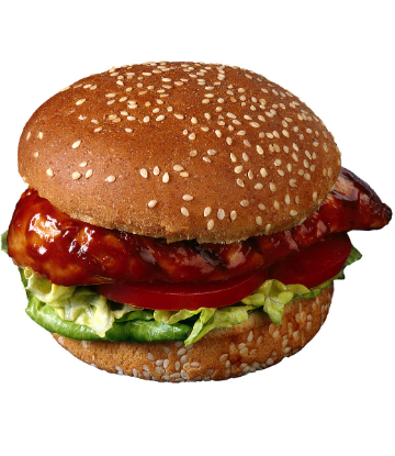 SCS, image of a generic chicken sandwich on a bun 
