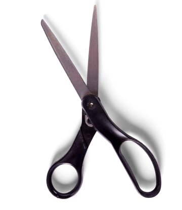 SCS image of a black pair of scissors 