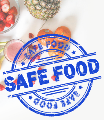 Graphic that reads FOOD SAFETY