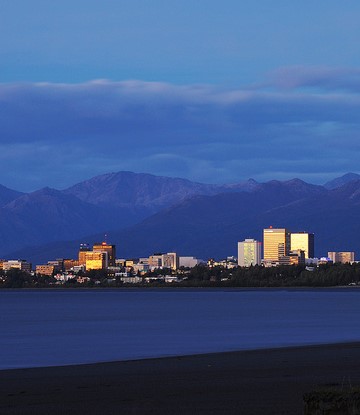 Image of Anchorage, Alaska from Earthquake Park