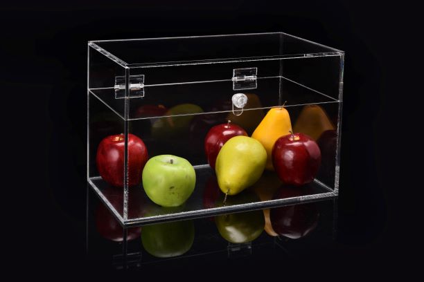 Fruit in a transparent box