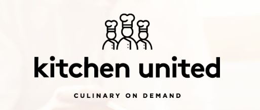 Kitchen United logo (3 chefs)