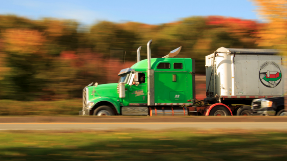 Supply Chain Scene, freight truck image 
