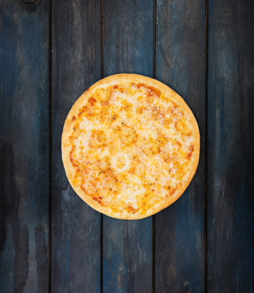 Supply Chain Scene, image of a perfect cheese pizza 