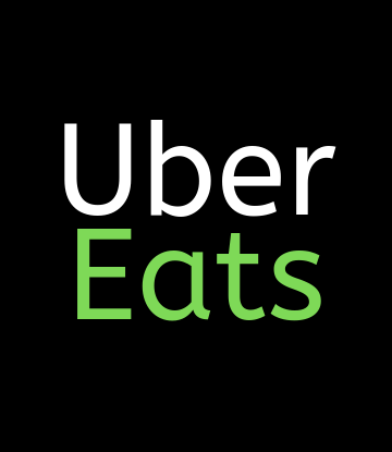 Supply Chain Scene, Uber Eats in white and green text 