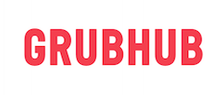 Supply Chain Scene, Grubhub logo in red 