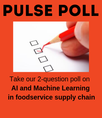 Supply Chain scene, image of a hand taking a survey with a red pencil 