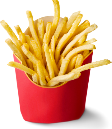 SCS, image of a red box of fast food french fries 