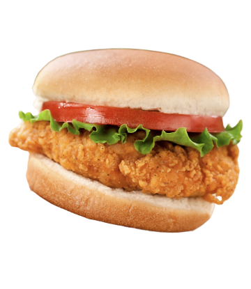 Image of a fried chicken sandwich 