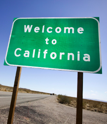 Welcome to California Road Sign 