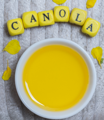 Image of a bowl of canola oil