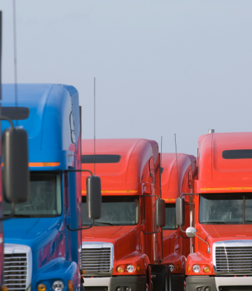 Image of 4 freight trucks 