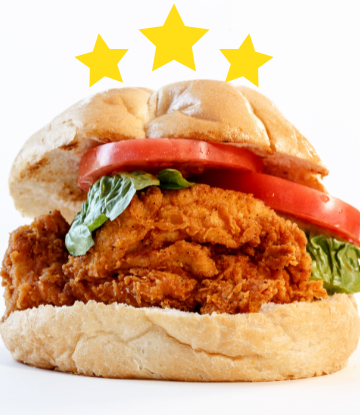 A fried chicken sandwich 