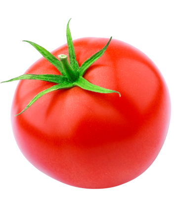 A whole tomato 