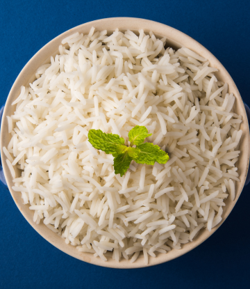 bowl of cooked white rice 