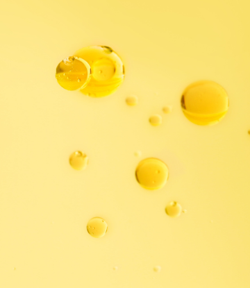 Yellow oil with blobs 