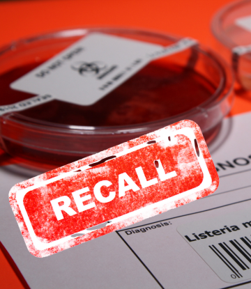 Recall text with Listeria report 