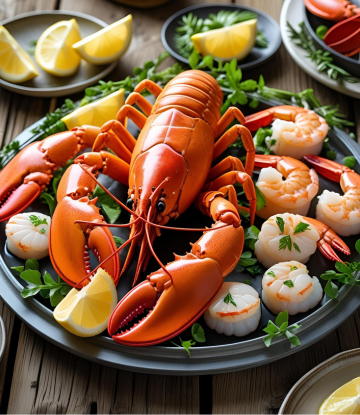 Lobster on a plate 