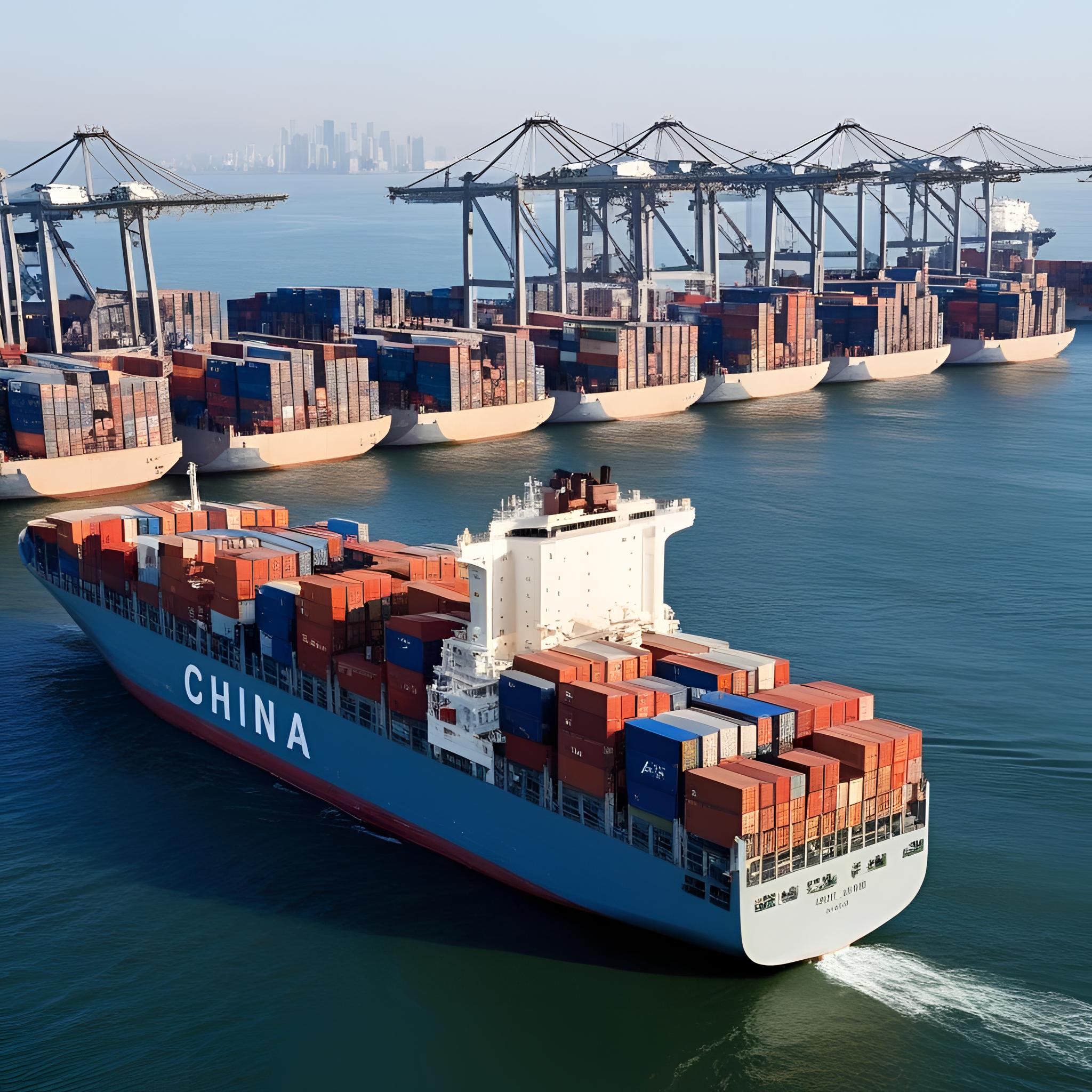China ship at port