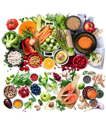 Assorttment of food ingredients