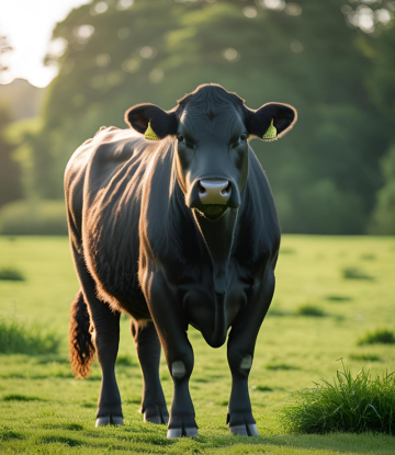 Beef cow in the field