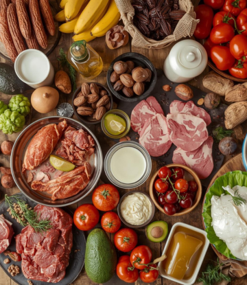 Assorttment of food ingredients