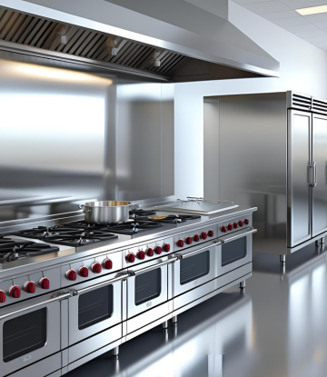 Aluminum in a commercial kitchen