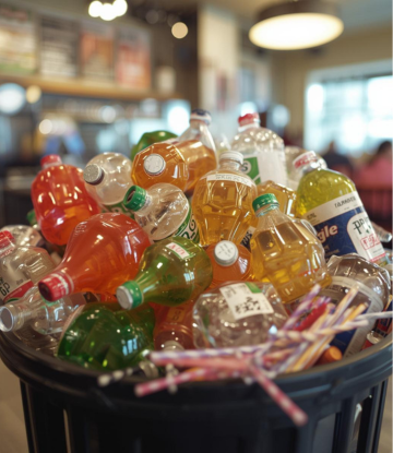 plastic bottles in foodservice
