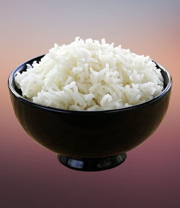 A bowl of white rice