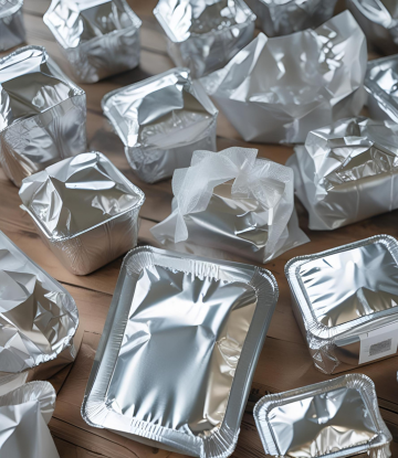 Assorted aluminum packaging 