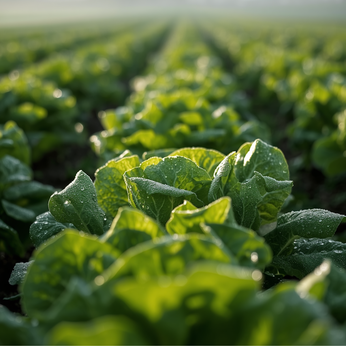 Greens in the field