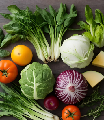 Assortment of fresh produce 